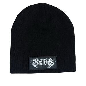 A Lost Cause Cursed Tall Beanie OS Black Skate Streetwear Metal Punk Goth